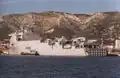 Le TCD Foudre à quai à Toulon (octobre 2000).