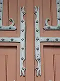 Détail des pentures.