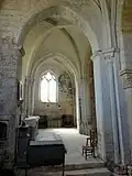 Chapelle nord, vue dans le chœur.