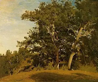Fontainebleau – Aux gorges d'Apremont, vers 1830,collection privée,vente mars 2010.