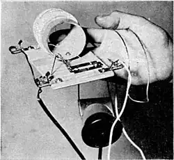 Radio foxhole de la Seconde Guerre mondiale