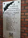 Plaque commémorative