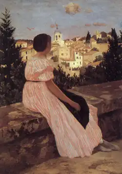 La Robe rose (1864), huile sur toile (147&nbsp;×&nbsp;110&nbsp;cm), Paris, musée d'Orsay.