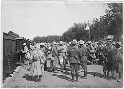 Photographie de soldats en 1915.