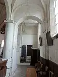 Collatéral nord, vue dans le croisillon nord.