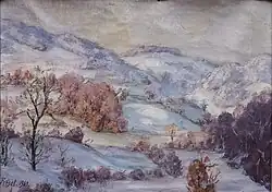 Paysage de neige.