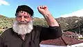 Fragkos, un personnage du film, à Paleia Roumata (Crète).