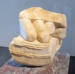 Fragment du pied de la statue d'Apollon Palatin.