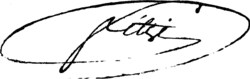 signature de François-Joseph Fétis