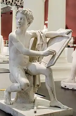 Jeune Spartiate vouant son bouclier à sa patrie (1836), Amiens, musée de Picardie.