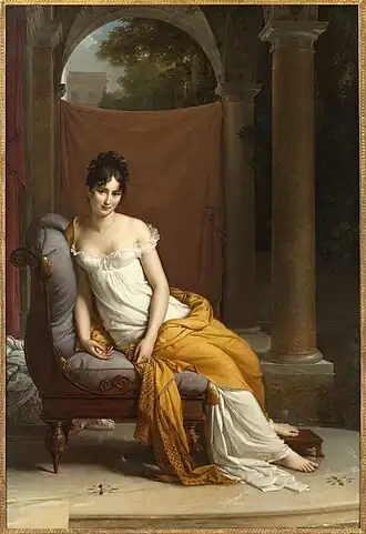 Portrait de Juliette Récamier, 1805, Paris, musée Carnavalet.