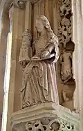 La statue de sainte Barbe.