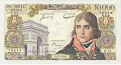 10&nbsp;000&nbsp;francs Bonaparte, Face recto