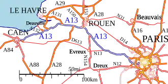 Carte de la route.