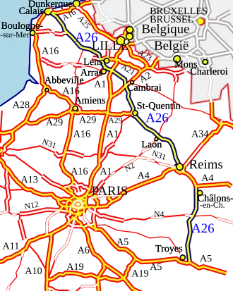 Carte de la route.