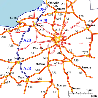 Carte de la route.