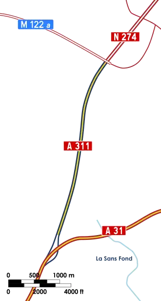 Carte de la route.