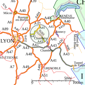Carte de la route.
