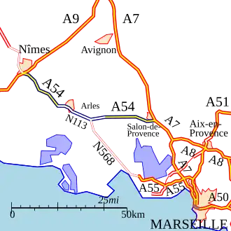 Carte de la route.