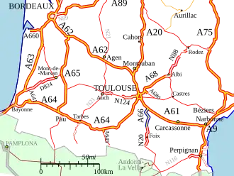 Carte de la route.
