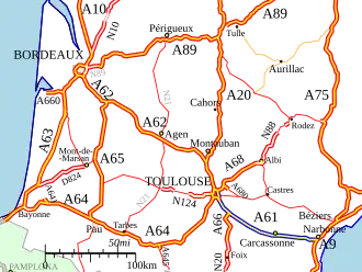 Carte de la route.