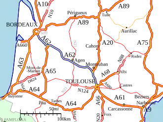 Carte de la route.