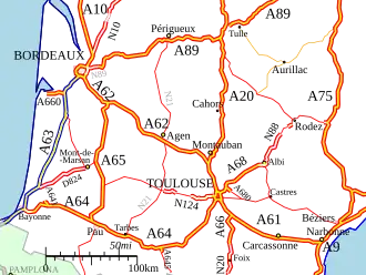 Carte de la route.