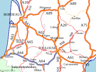 Carte de la route.