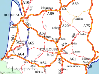Carte de la route.
