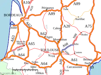 Carte de la route.