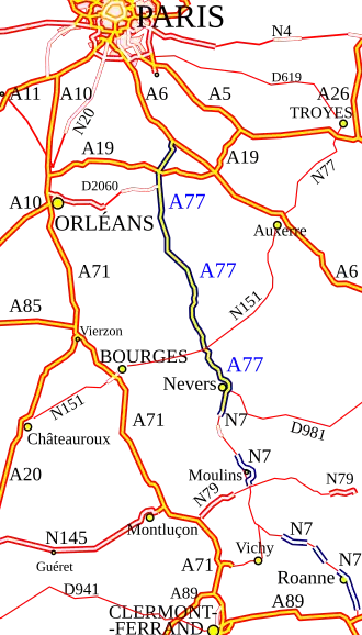Carte de la route.