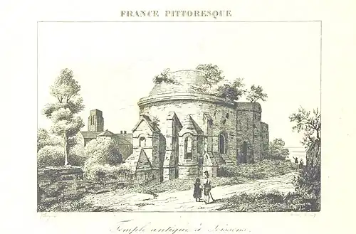 Ruine visible au XIXe&nbsp;siècle.