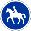 Chemin ou piste cavalière obligatoire