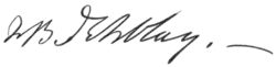 Signature de Frances Burney