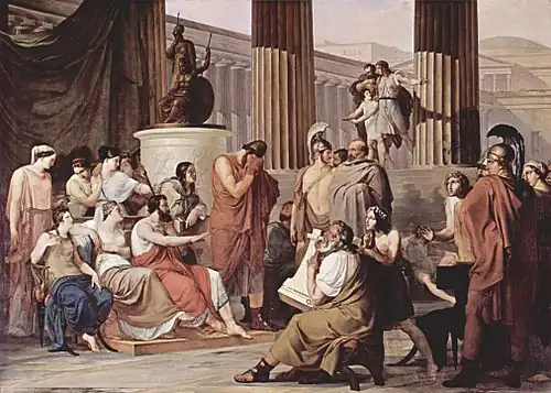 Ulysse à la cour d'Alcinoos, une commande de joachim Murat, 1815, musée de Capodimonte, Naples.