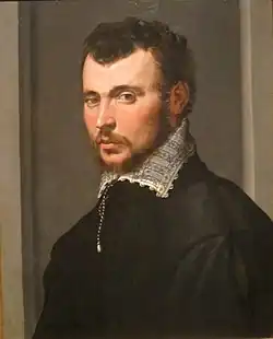 Francesco Salviati, Portrait d'un jeune homme, vers 1550