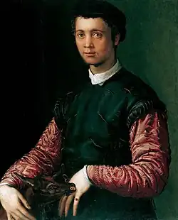 Salviati, Portrait  d'un jeune homme.