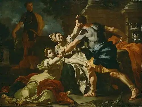 La mort de Messaline, Francesco Solimena, vers 1704/1712
