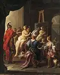 Apelle peignant Campaspe, Francesco Trevisani, Norton Simon Museum (1720).