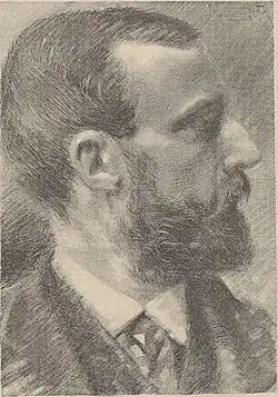 Portrait dessiné de Francis Planté, 1885