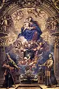 Vierge à l'Enfant avec les saints Philippe et François, église du couvent du Christ d’El Pardo  (es).