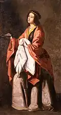 Sainte Lucie par Zurbarán, Hispanic Society of America, New York.