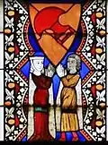 Franckenstein vitrail héraldique dans l'église Sainte-Catherine à Oppenheim, vers 1450