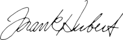 signature de Frank Herbert