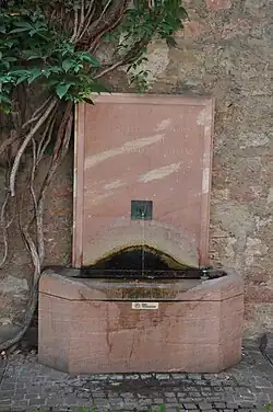 La fontaine de Goethe.