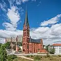 Heilig-Kreuz-Kirche (Frankfurt (Oder))&nbsp;(de). Juillet 2022.