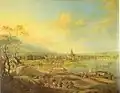 Vue de Francfort depuis l'ouest, vers 1790, Musée historique, Francfort.