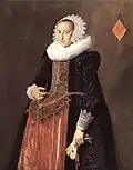 Portrait d'Anetta Hanemans, 1625, huile sur toile, 124,8&nbsp;x 98,2&nbsp;cm (Mauritshuis, La Haye).