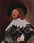 Portrait d'un homme, peut-être Nicolaes Pietersz. Duyst van Voorhout (v. 1600-1650), v.1636-1638, huile sur toile, 80,6&nbsp;x 66&nbsp;cm (Metropolitan Museum of Art, New York).