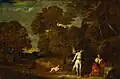 Paysage avec Agar et un ange, 93 × 139 cm, 1648, Kunsthistorisches Museum de Vienne.